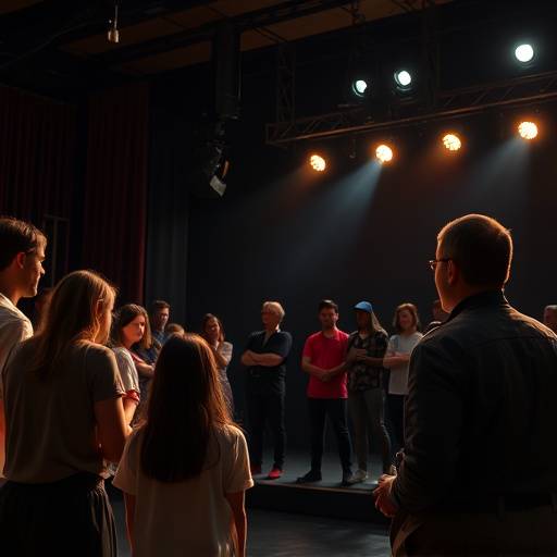 Acteurs en sc√®ne lors d'une audition