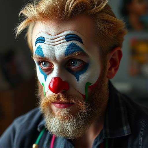 Portrait de Damien Faure, professeur de l'art du clown